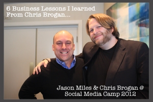 chris brogan and Jason Miles at Social Media Camp